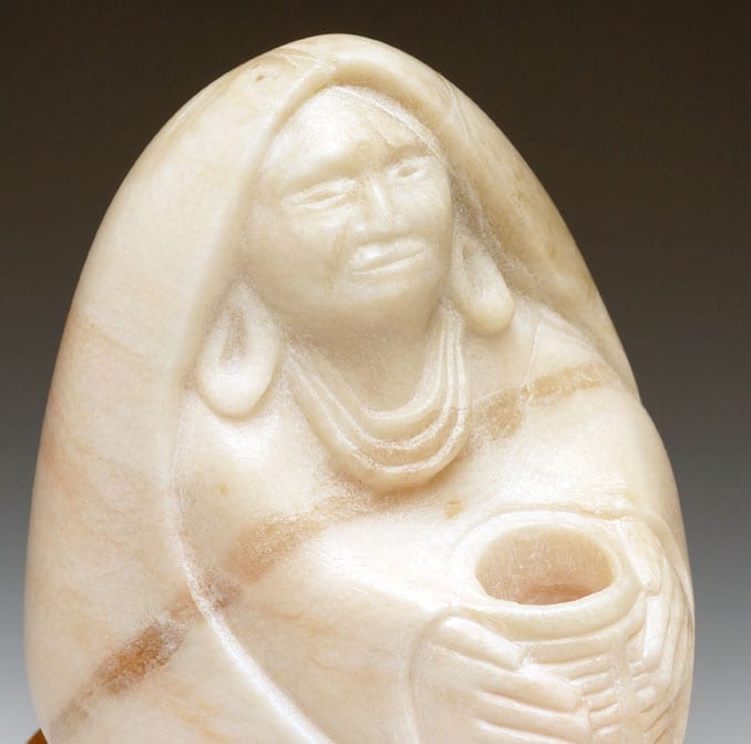 Tim Shay seated woman