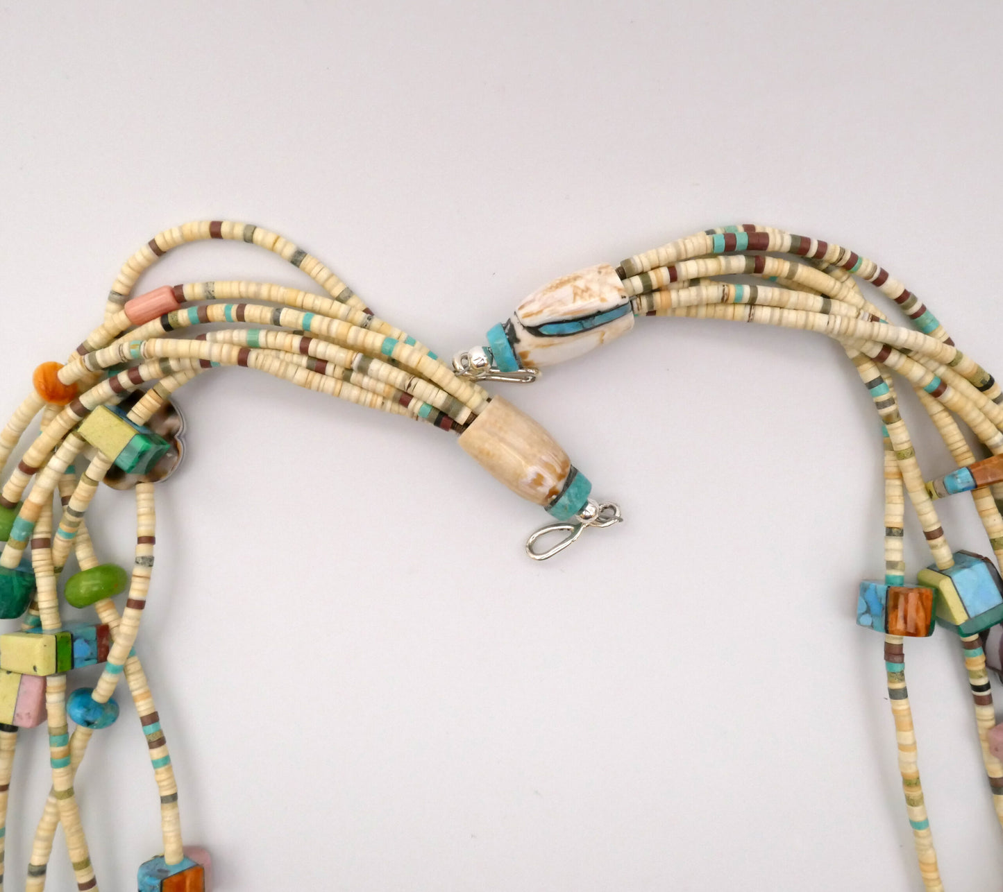 Mary Tafoya Kewa (Santo Domingo) Pueblo Charm Necklace 2