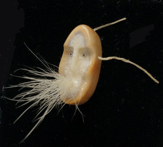 Glenda McKay Athabascan Wind Spirit Mask Miniature Fossil Mammoth