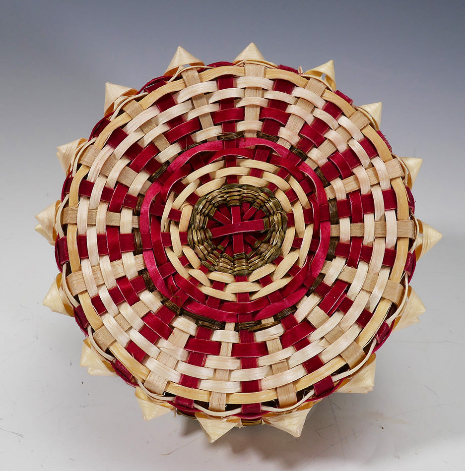 Wabanaki Amanda Ennis Maliseet Red Point Basket