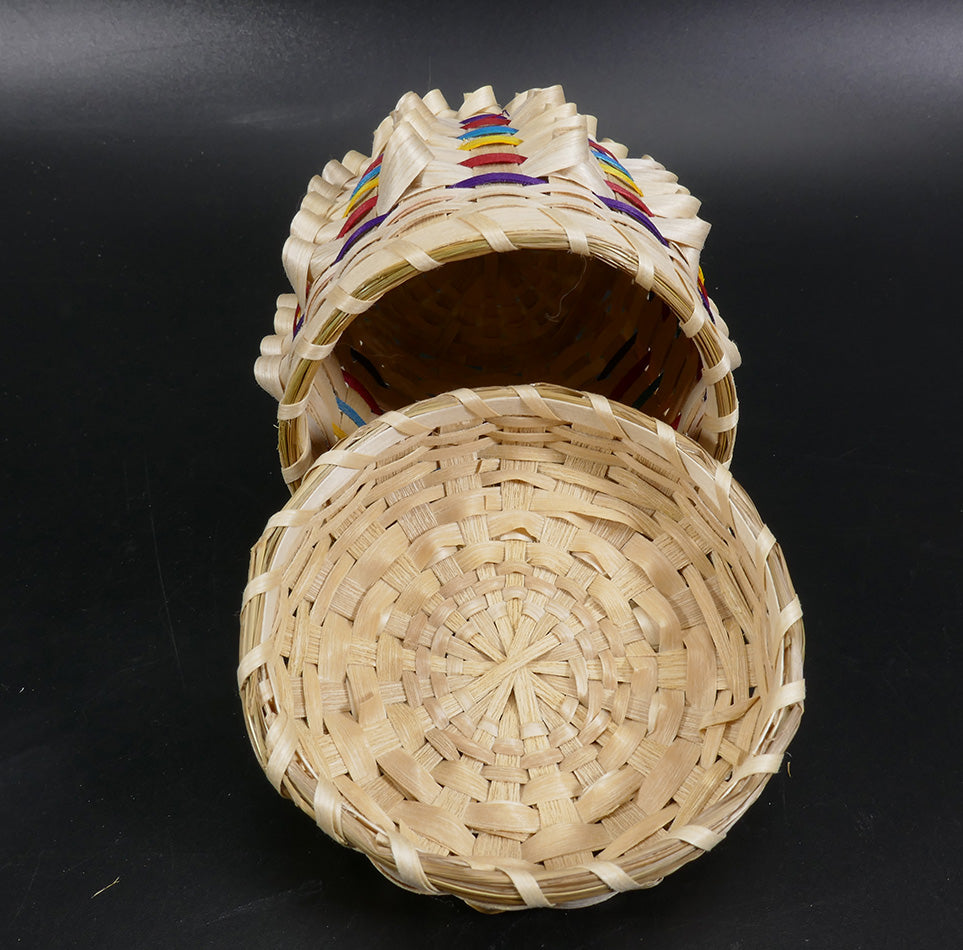 Clara Keezer Passamaquoddy Basket Curl Color Bands