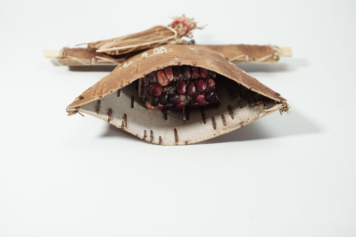 Maliseet Artist Aron Griffith Birch Bark Earth Effigy Basket Dragonflies Wabanaki
