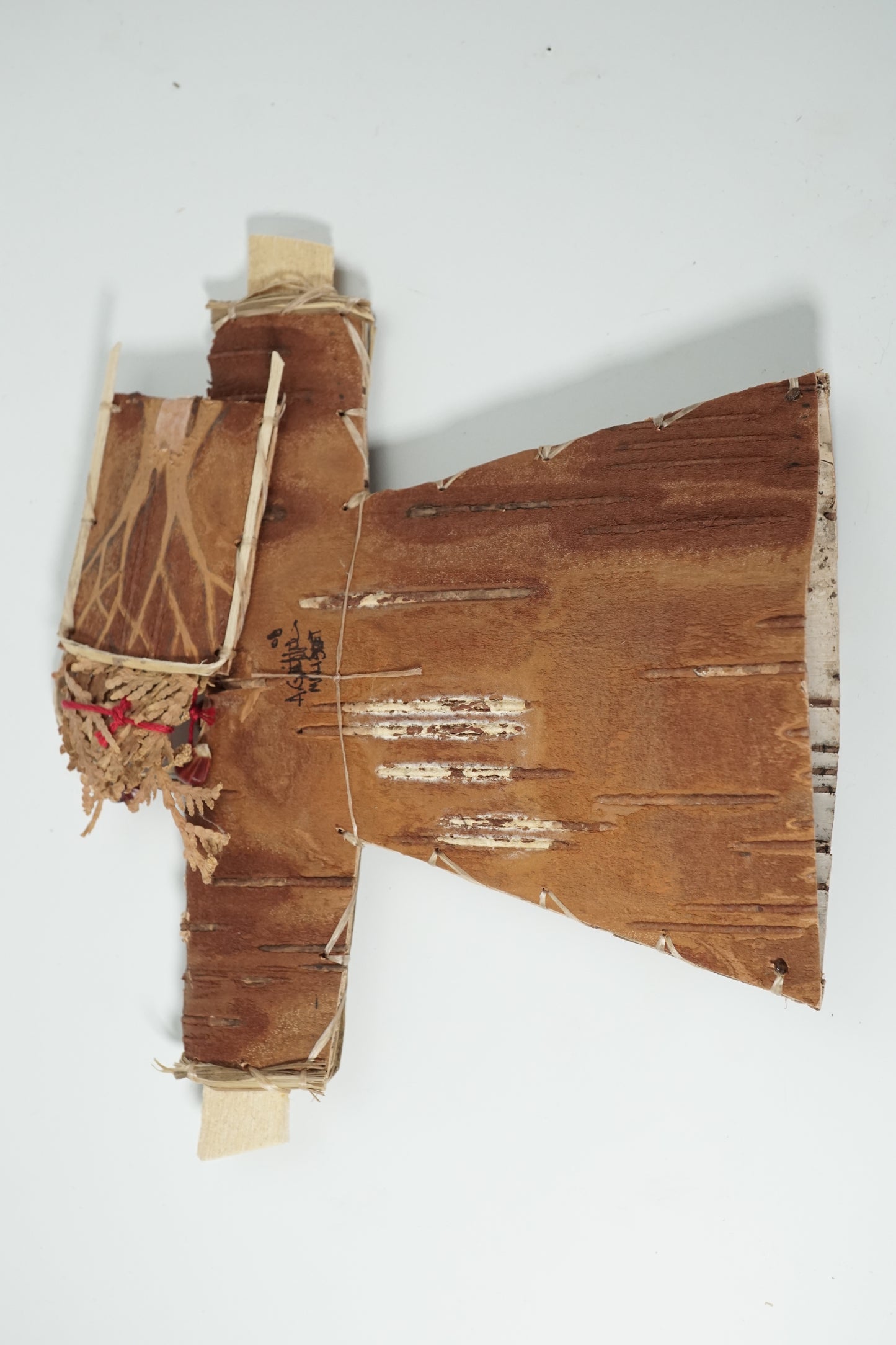 Maliseet Artist Aron Griffith Birch Bark Earth Effigy Basket Dragonflies Wabanaki