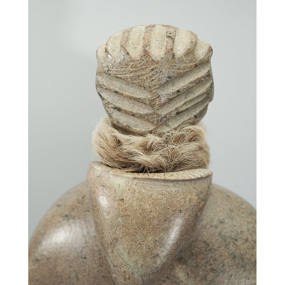 Inuit Sculpture David Ruben Piktouqun Shaman Awaiting