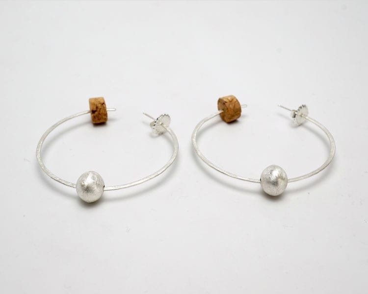 Native American Sterling Silver Hoop Earrings Shawnee Artist Heidi Bigknife