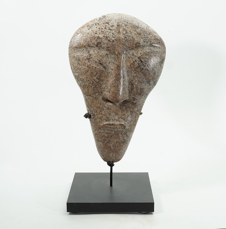 Inuit Sculpture David Ruben Piktouqun Blind Face