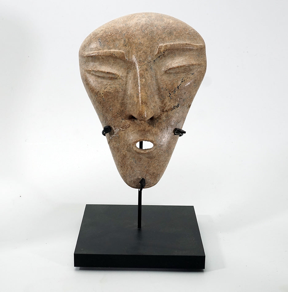 Inuit Sculpture David Ruben Piktouqun Child's Face