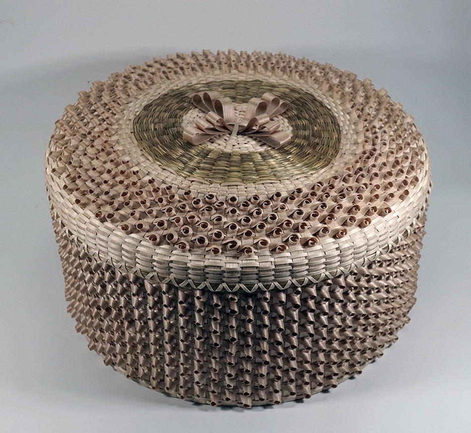 Kenny Keezer Passamaquoddy Curl Basket Wabanaki