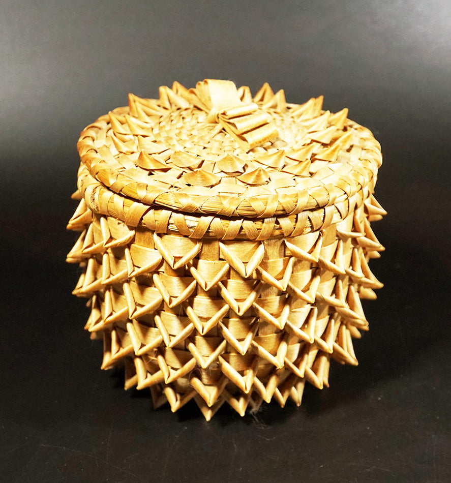 Passamaquoddy Master Basket Maker Sylvia Gabriel Point Basket