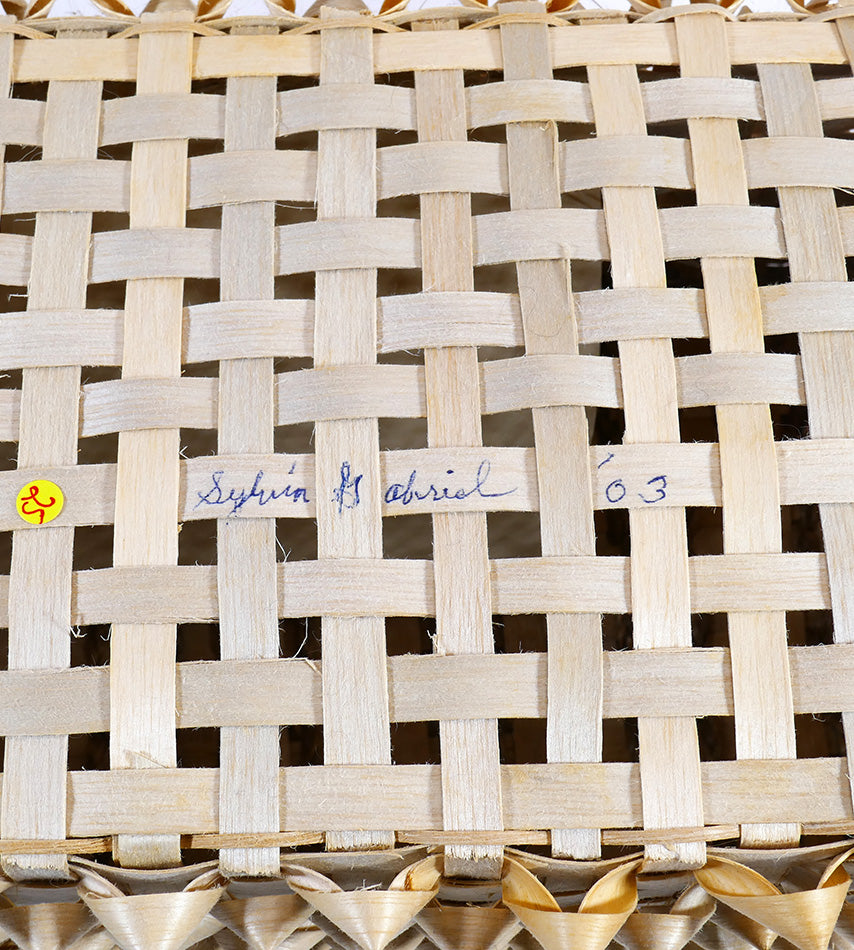 Passamaquoddy Master Basket Maker Sylvia Gabriel Rectangular