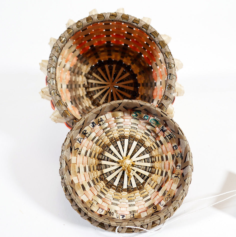 Sarah Sockbeson Penobscot Wabanaki Small Curl Basket