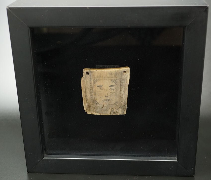Vintage Eskimo Etched Ivory Face
