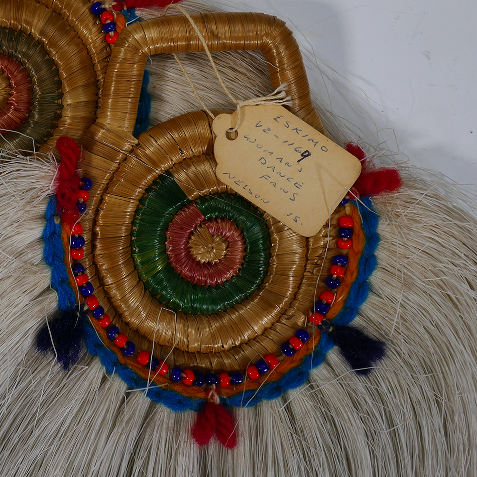 Native Alaskan Art Yup'ik Eskimo/Inuit Woven Dance Fans