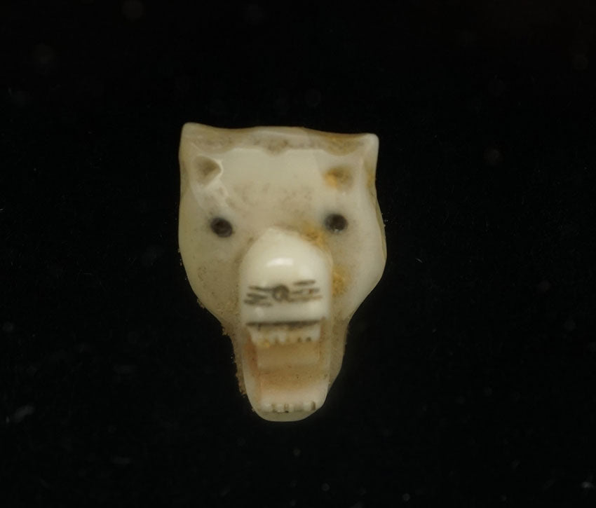 Vintage Alaskan Ivory Wolf head