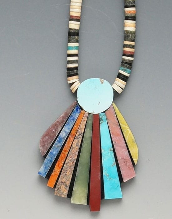 Mary Tafoya Fan Necklace