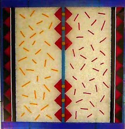 Field of Flowers Fused Glass Panel