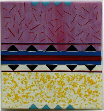 Fused Glass Panel - Field of Flowers