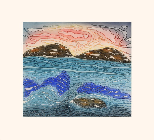 After the Storm by Oolosie Saila, Cape Dorset