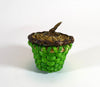 Wabanaki Art Amanda Ennis Maliseet Miniature Green/Brown Basket