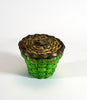 Wabanaki Art Amanda Ennis Maliseet Miniature Green/Brown Basket