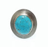 Sterling Silver & Roundish Turquoise Navajo Ring Artist Amelia Joe-Chandler