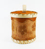 Maliseet Artist Aron Griffith Birch Bark Basket with Etched Flowers