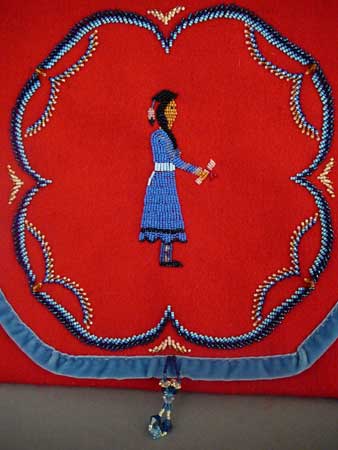 Native American Beaded Bandolier Bag Artist Molly Murphy (Lakota heritage)