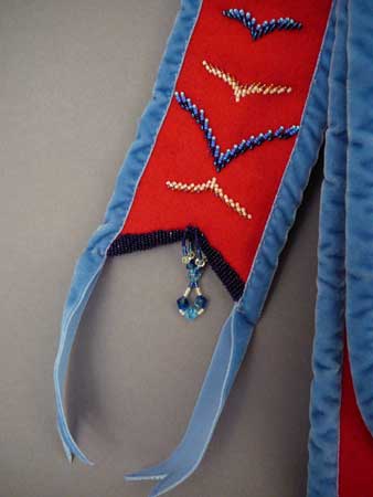 Native American Beaded Bandolier Bag Artist Molly Murphy (Lakota heritage)
