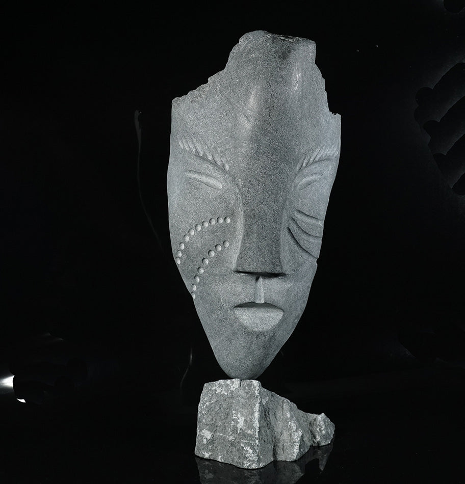 Billy Merkosak Mask Inuit Sculpture
