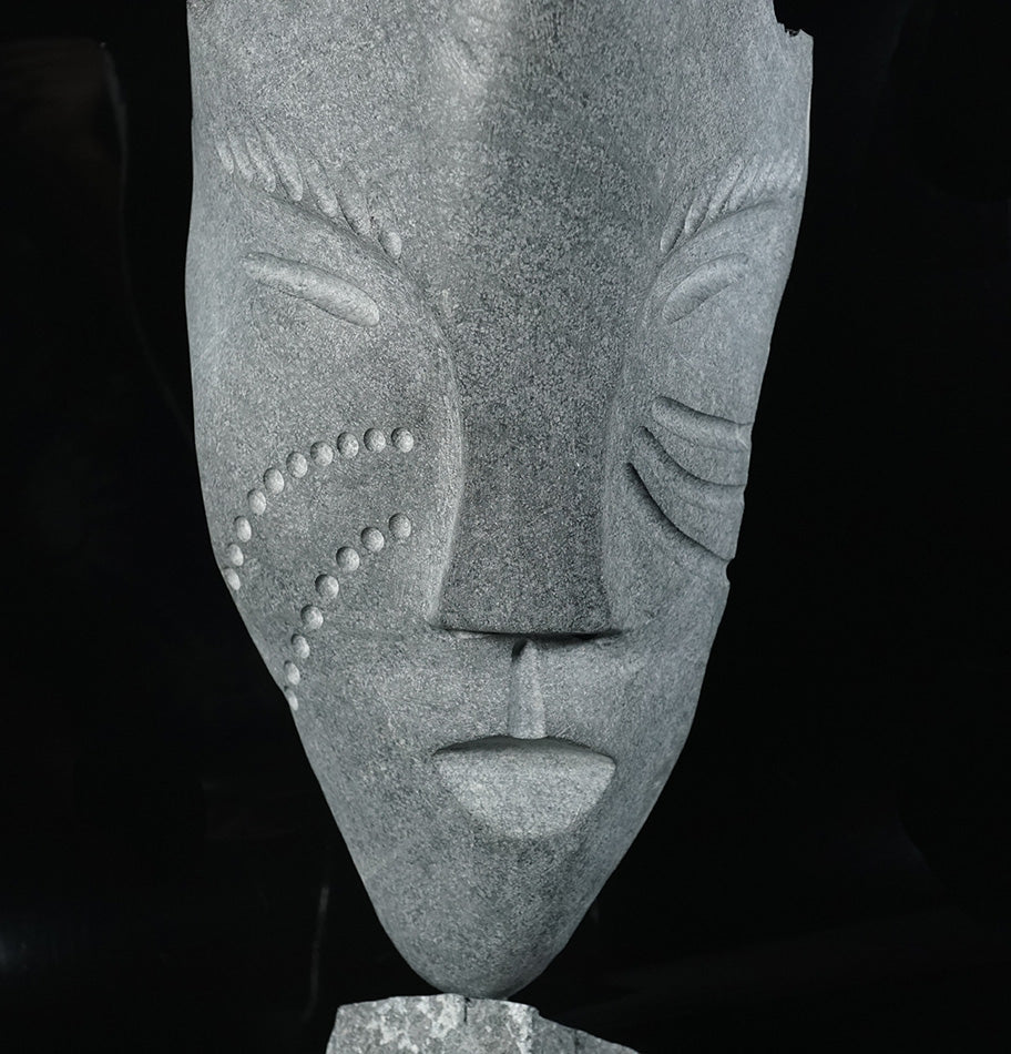 Billy Merkosak Mask Inuit Sculpture