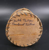 Butch Phillips Penobscot Birch Bark Basket Butterfly Etched