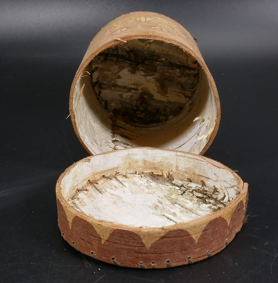 Butch Phillips Penobscot Birch Bark Basket Butterfly