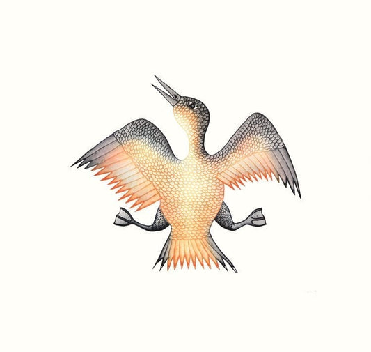 Cee Pootoogook Jubilant Bird
