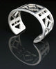 Stainless Steel Zuni Bracelet Native American Artist Carlton Jamon