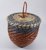 Carrie Hill Handwoven Black Ash And Sweetgrass Basket Akwesasne