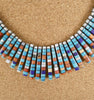 San Felipe Reversible Mosaic Necklace Charlene Sanchez Reano Native American Jewelry