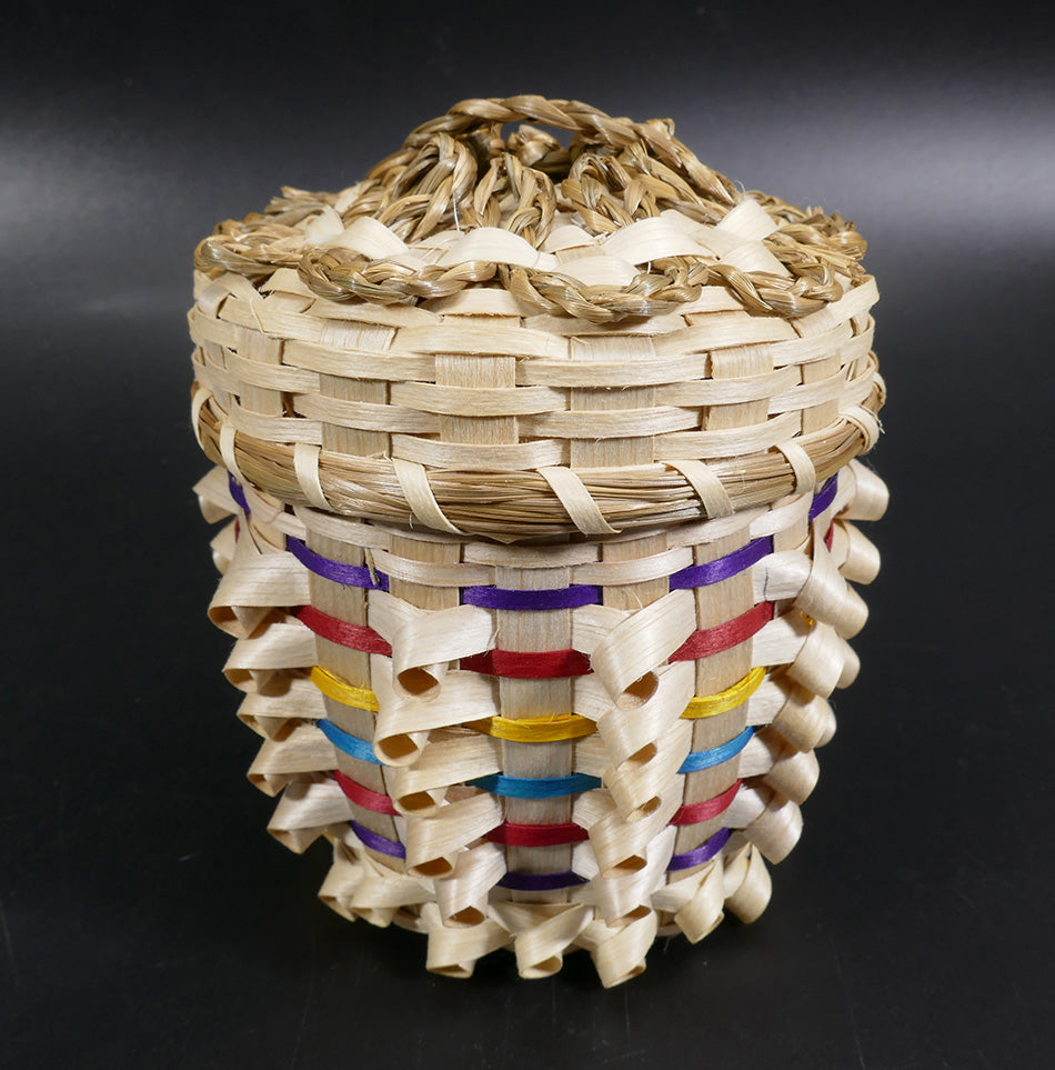 Clara Keezer Passamaquoddy Basket Curl Color Bands