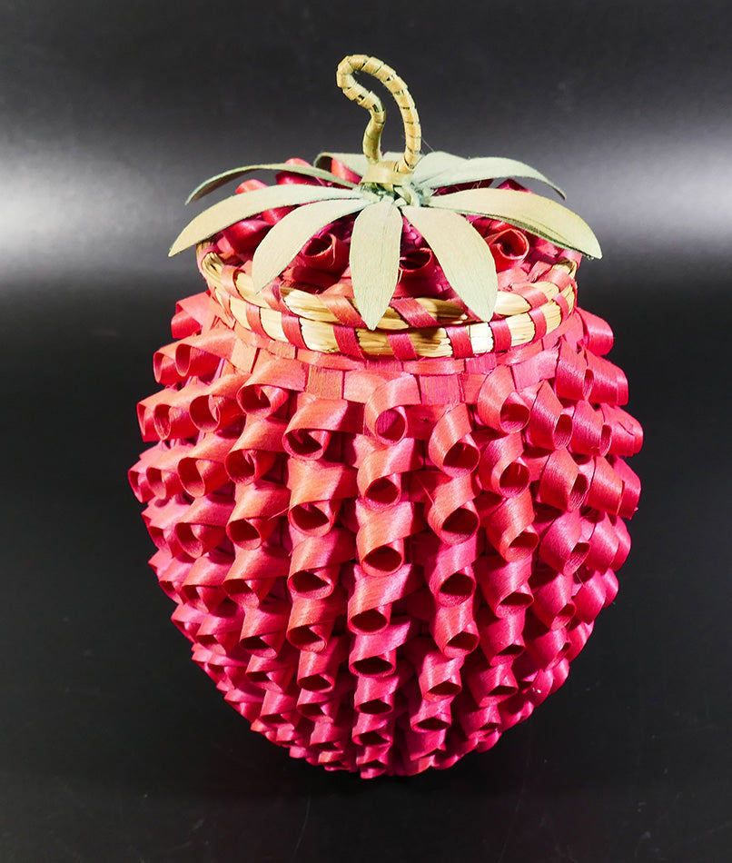 Passamaquoddy Clara Keezer (attributed) Strawberry Wabanaki Basket