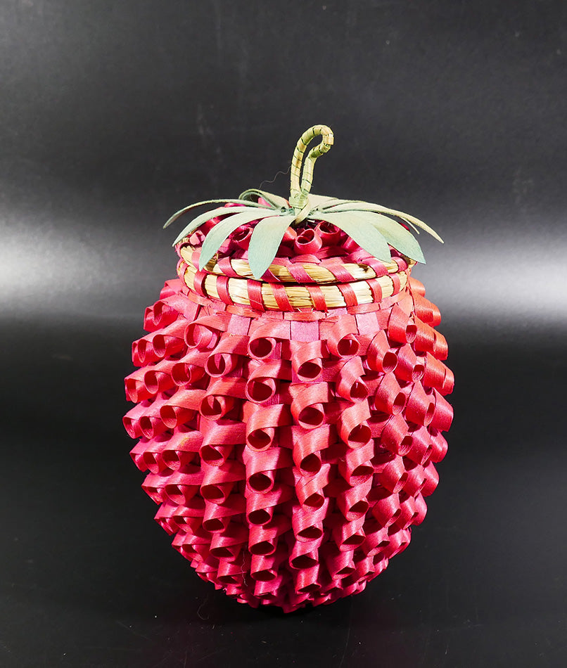 Passamaquoddy Clara Keezer (attributed) Strawberry Wabanaki Basket