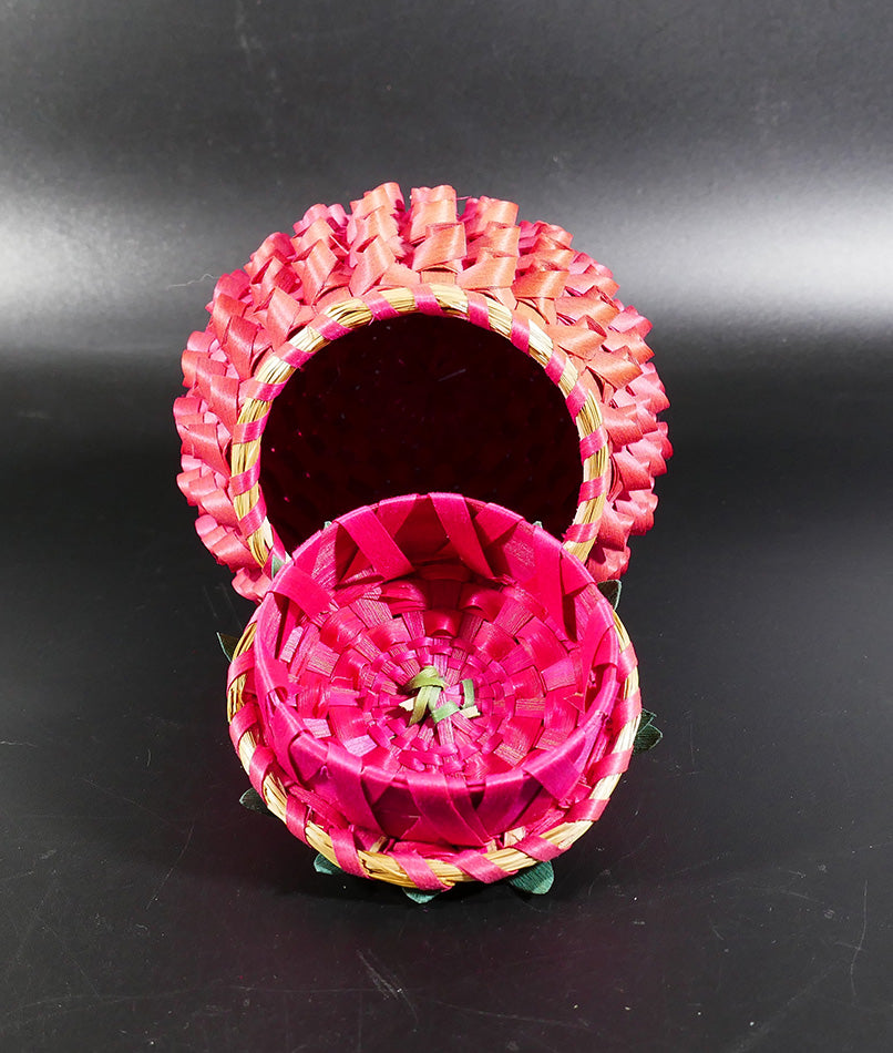 Passamaquoddy Clara Keezer (attributed) Strawberry Wabanaki Basket