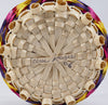 Clara Keezer Passamaquoddy Tricolor Basket Wabanaki
