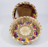 Clara Keezer Passamaquoddy Tricolor Basket Wabanaki