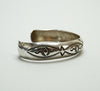 Vintage Native American Jewelry Stamped Sterling Silver Navajo Bracelet