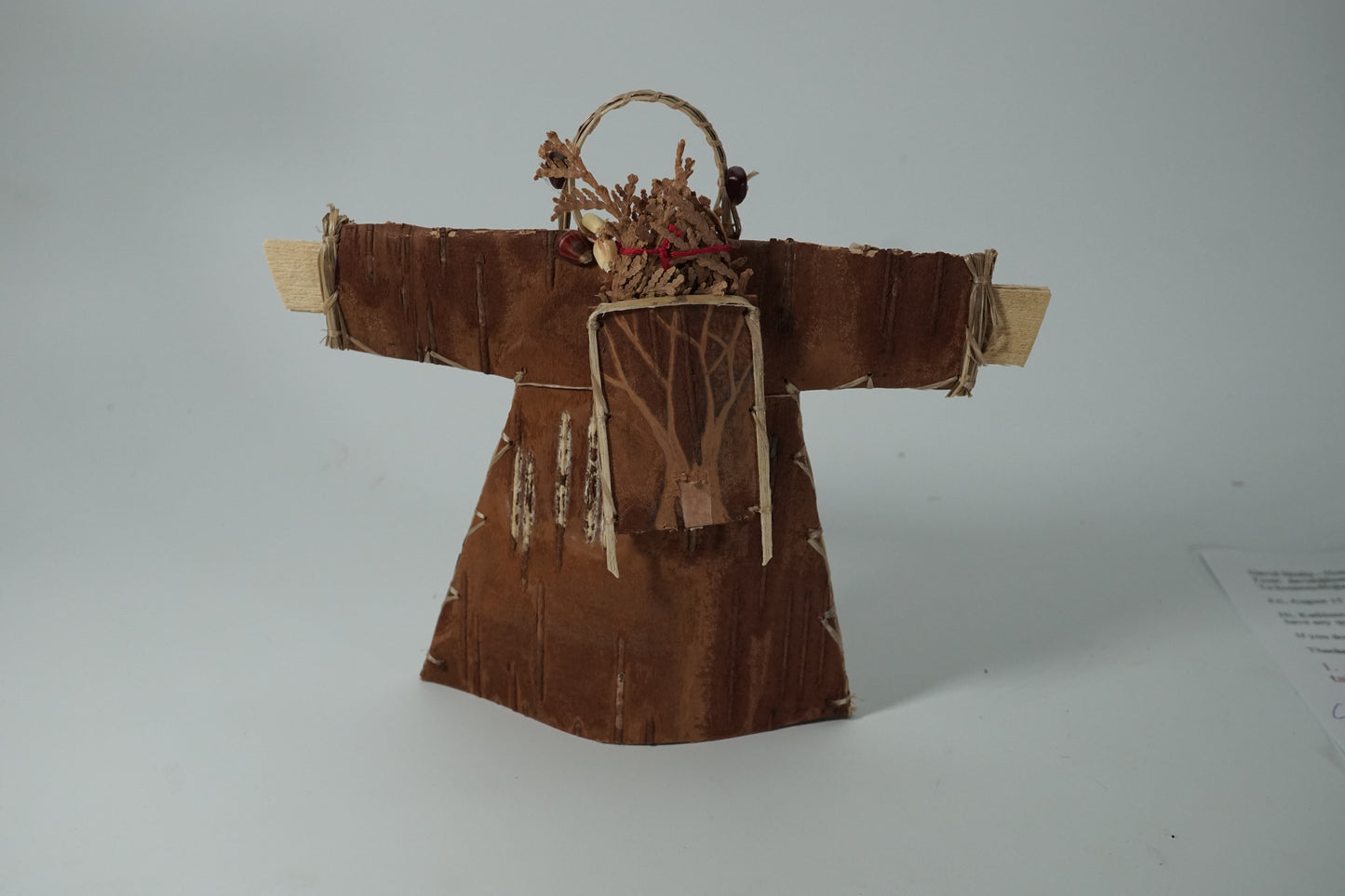 Maliseet Artist Aron Griffith Birch Bark Earth Effigy Basket Dragonflies Wabanaki