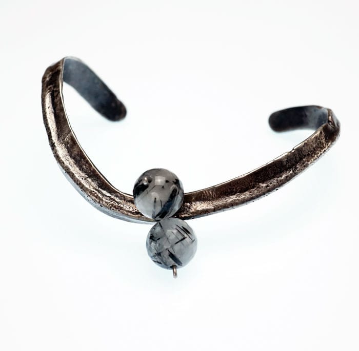 David Gaussoin Cast Sterling Silver Bracelet