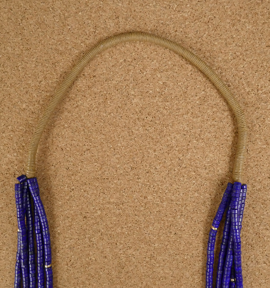 Kewa Santo Domingo Pueblo Deanna Tenorio Five Strand Lapis Lazuli Necklace