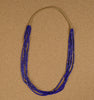 Kewa Santo Domingo Pueblo Deanna Tenorio Five Strand Lapis Lazuli Necklace