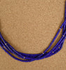 Kewa Santo Domingo Pueblo Deanna Tenorio Five Strand Lapis Lazuli Necklace