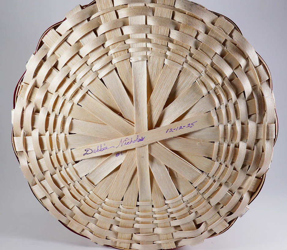 Debby Nicholas Passamaquoddy Sewing Basket Wabanaki