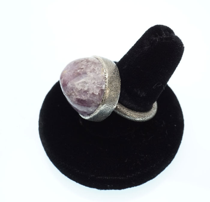Decontie & Brown Argentium Lepidolite Ring